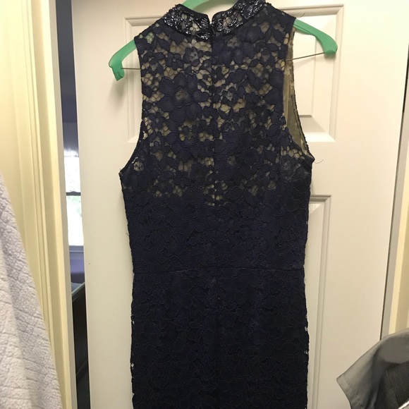nordstrom long navy dress